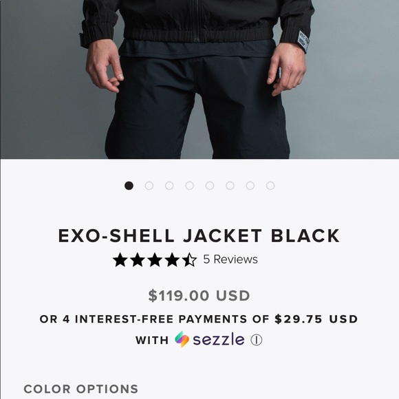 Rec Gen Exo-Shell Zip Jacket Black NWT - Picture 2 of 5